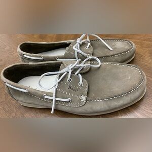 Grey leather Bass shoes